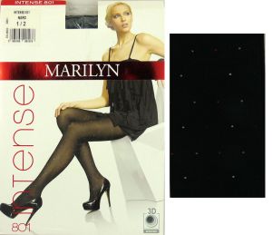 Marilyn INTENSE 801 R1/2 rajstopy kropeczki nero